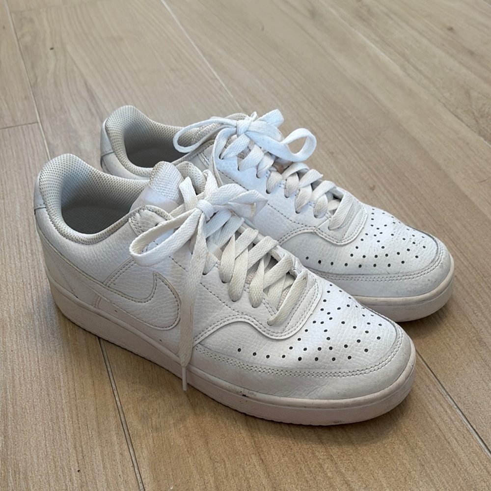 Nike All-White Low-Top Sneakers